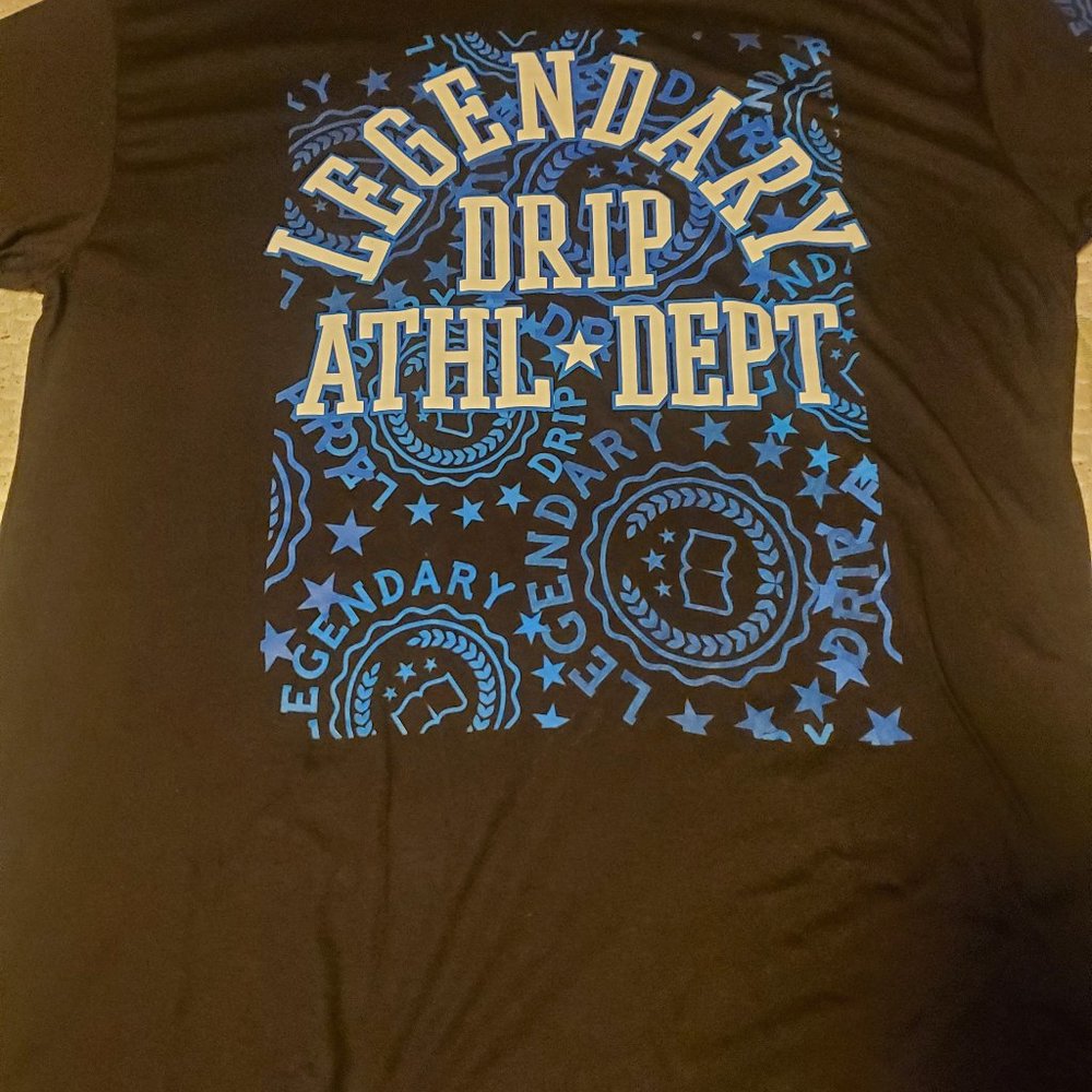 Hustle Legendary Drip Mens Blue Tee